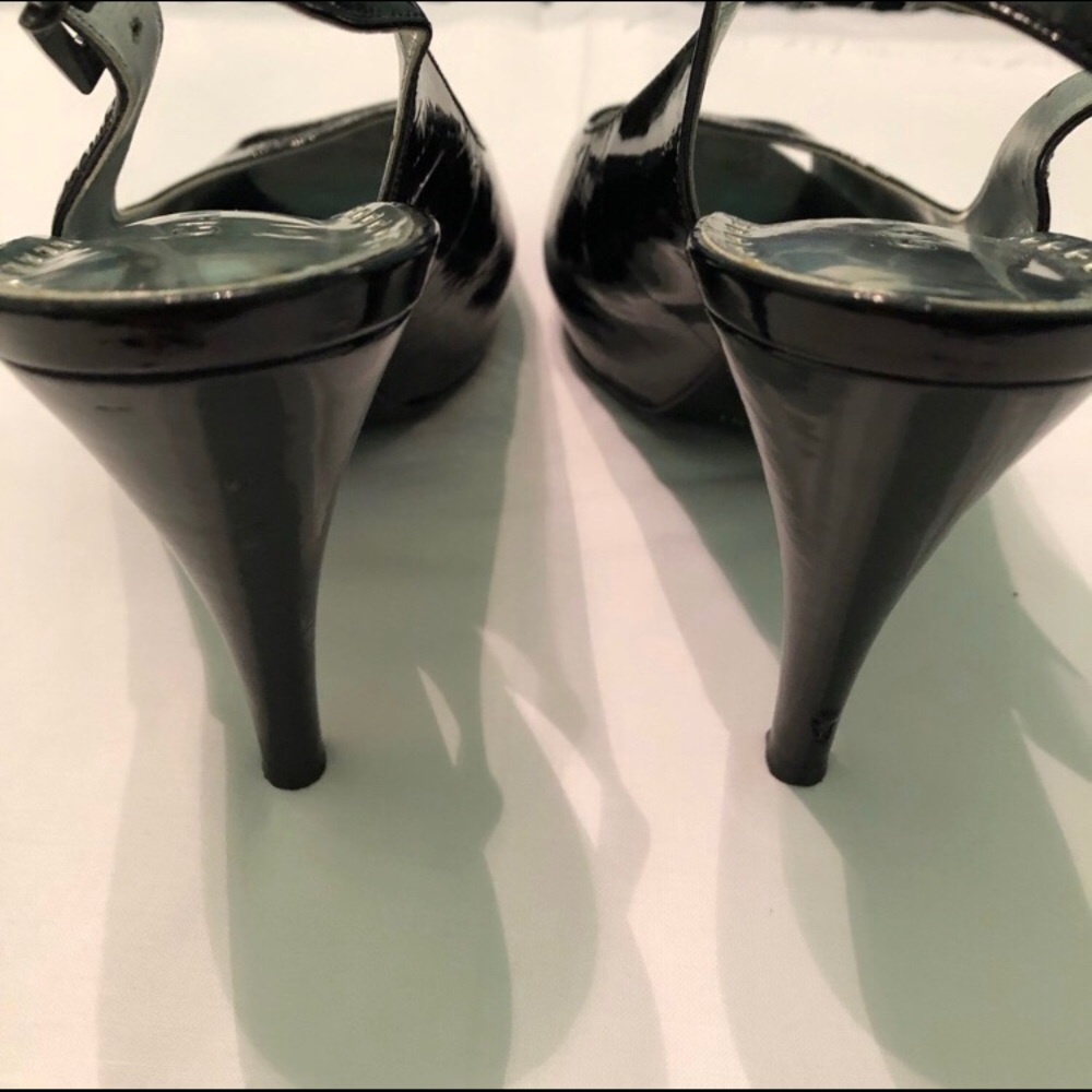 Gianni Bini Womens Peep Toe Heels, Black 4” 7.5M - Picture 4 of 8